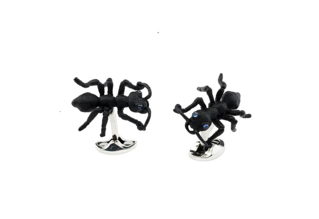 Blackened Silver Jungle Ant Cufflinks