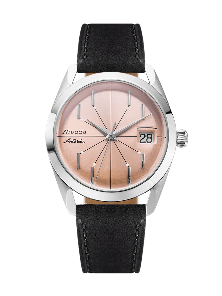 Antarctic Spider 38 Date, Salmon Dial
