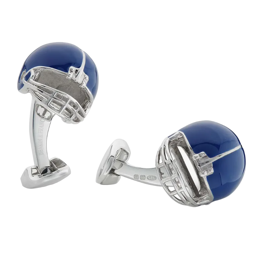 Enamel Football Helmet Cufflinks