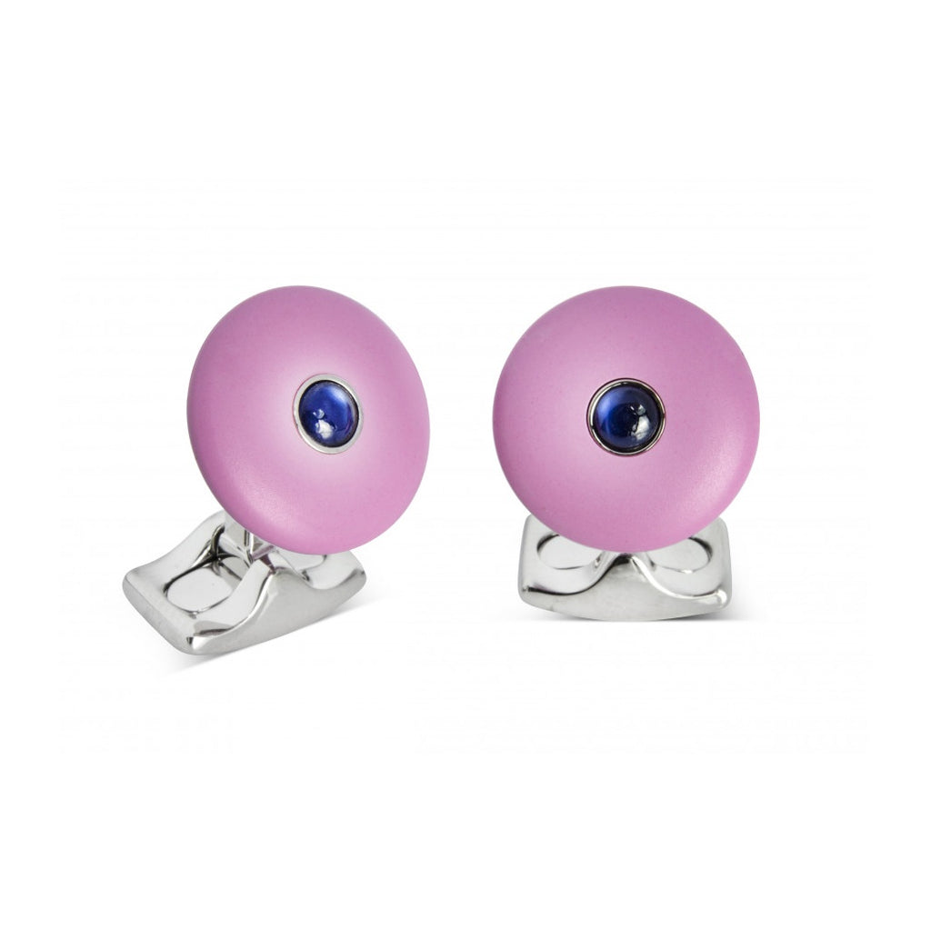 Round Lilac Cufflinks from the 'Brights'