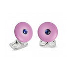 Round Lilac Cufflinks from the 'Brights'