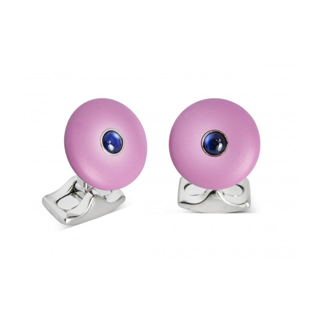 Round Lilac Cufflinks from the 'Brights'