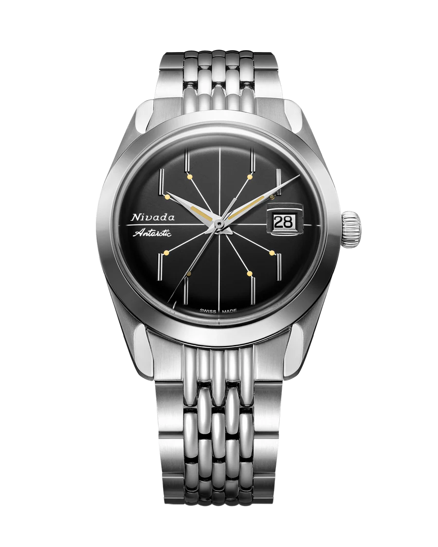 Antarctic Spider 38, Date (Black Dial)