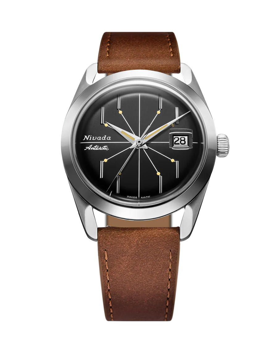 Antarctic Spider 38, Date (Black Dial)