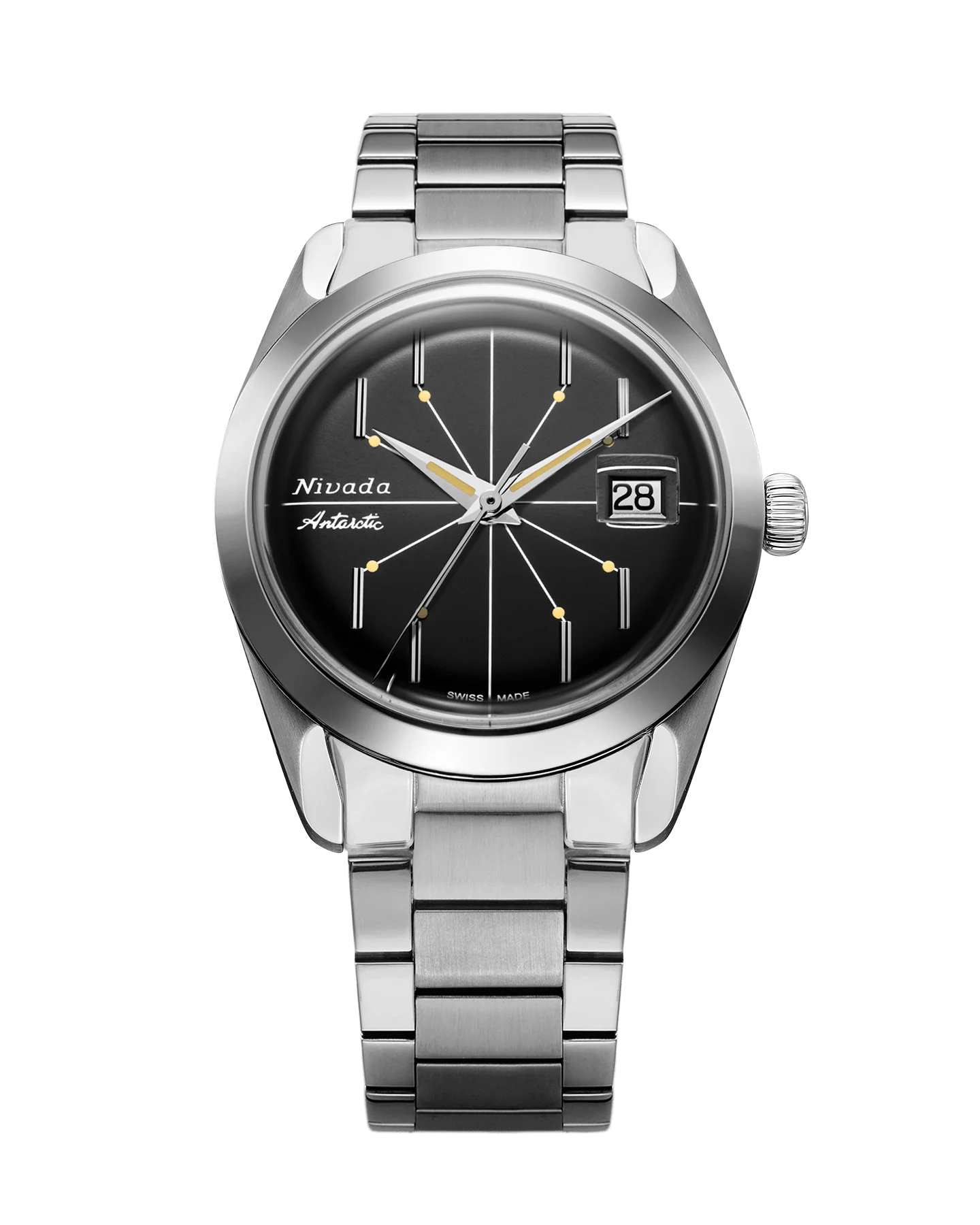 Antarctic Spider 38, Date (Black Dial)
