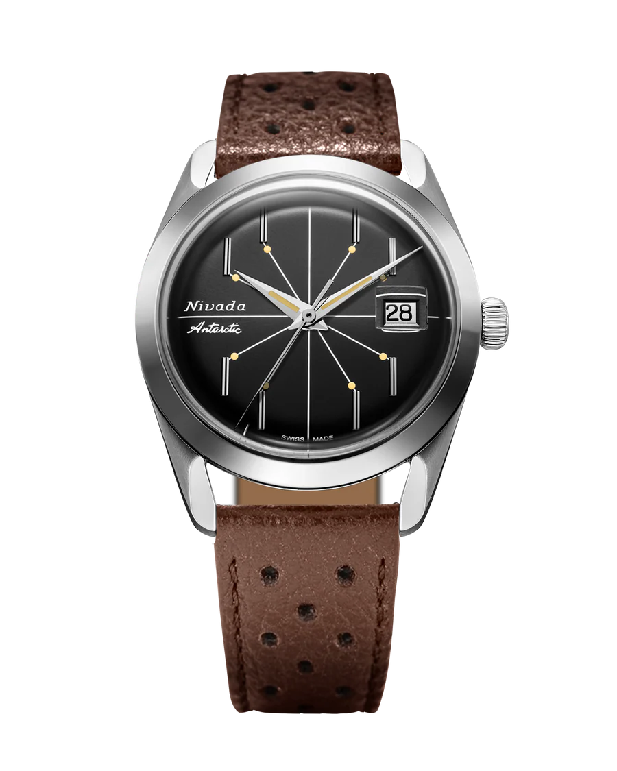 Antarctic Spider 38, Date (Black Dial)