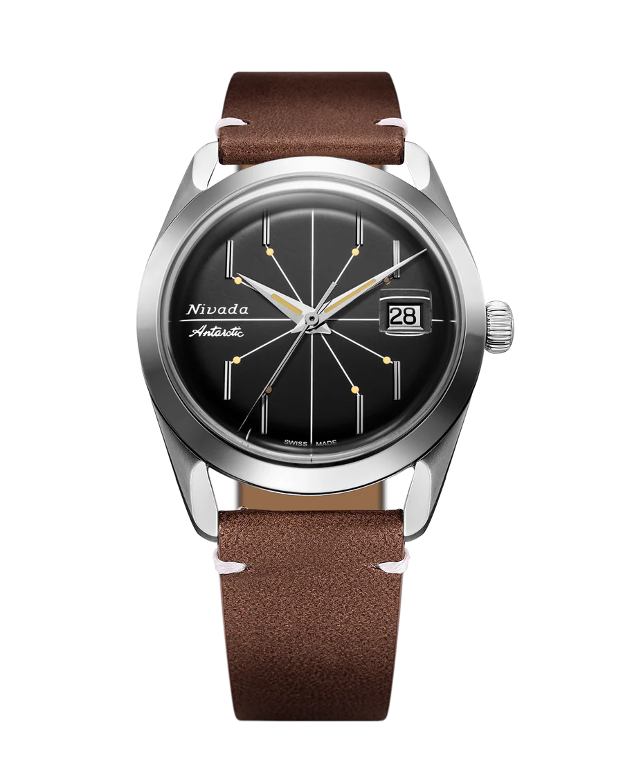 Antarctic Spider 38, Date (Black Dial)