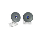 Round Grey Cufflinks from the 'Brights'