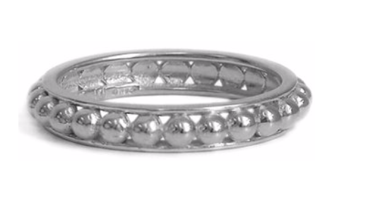 Silver Dotted Band