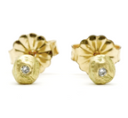 18 Karat Little Organic Nuggets with Diamonds