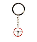 Silver Steering Wheel Key Ring