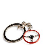 Silver Steering Wheel Key Ring