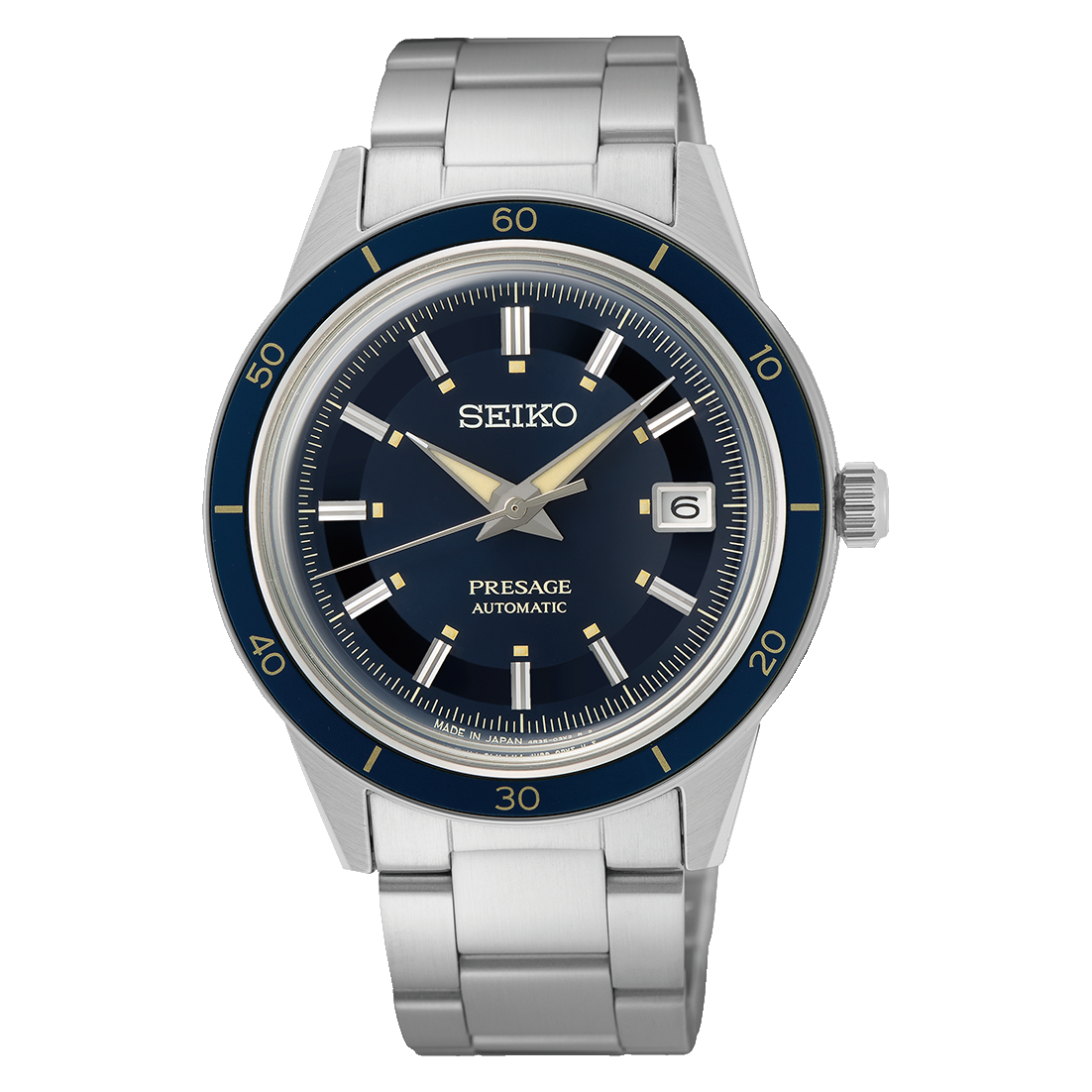 Presage Style 60's Series Blue Dial, SS Bracelet