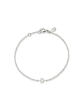 Silver Love Letter Star of David Bracelet