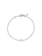 Silver Love Letter Star of David Bracelet