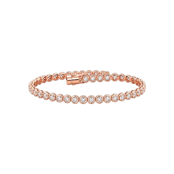 1.5 Carat Bezel Set Diamond Tennis Bracelet