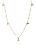 14 Karat Cléo Erika Diamond Geometric Crew Necklace
