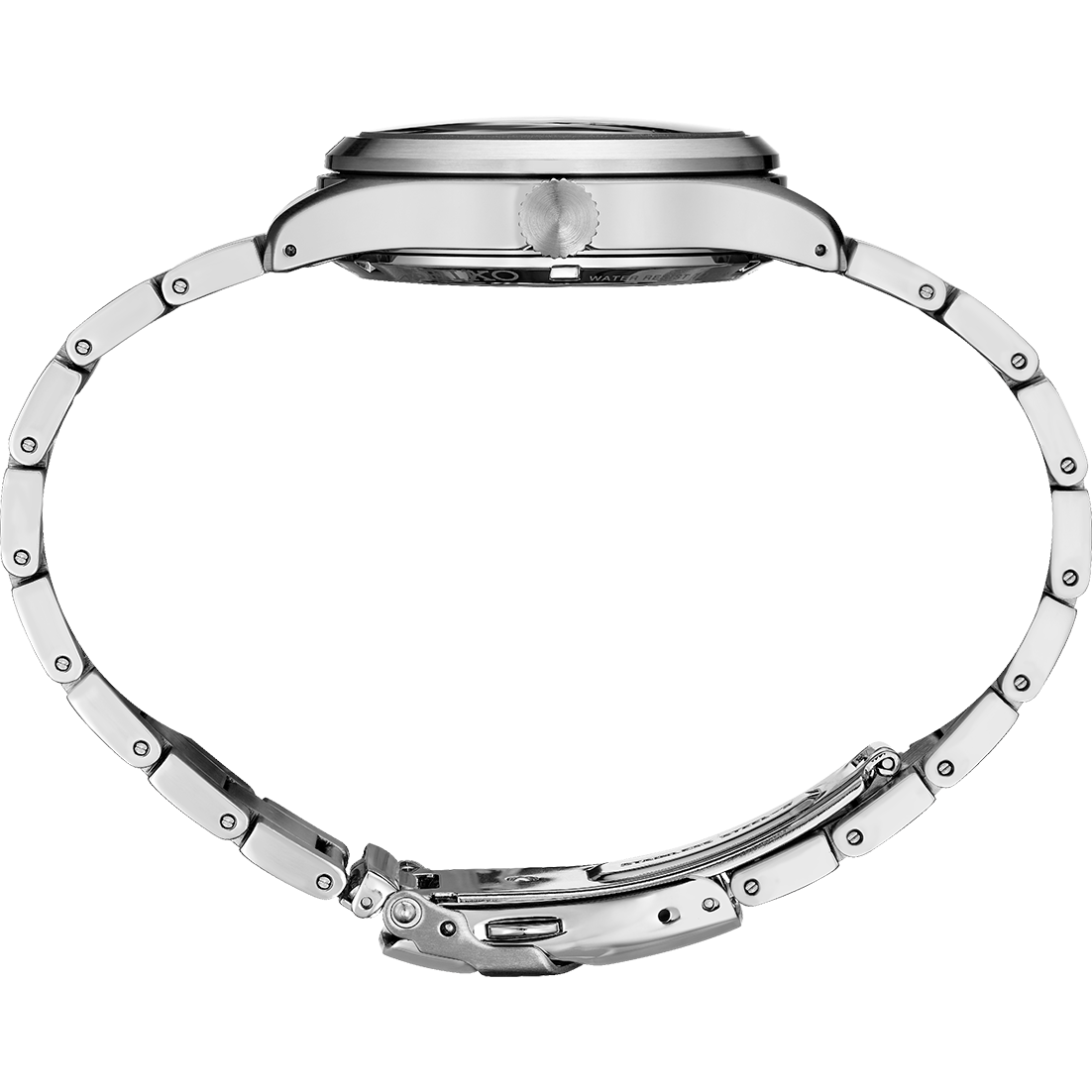 Seiko 5 Sport Black Dial SS Bracelet