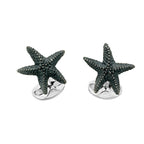 Silver Starfish Cufflinks