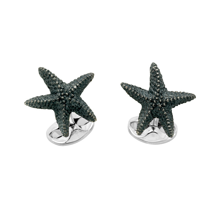 Silver Starfish Cufflinks
