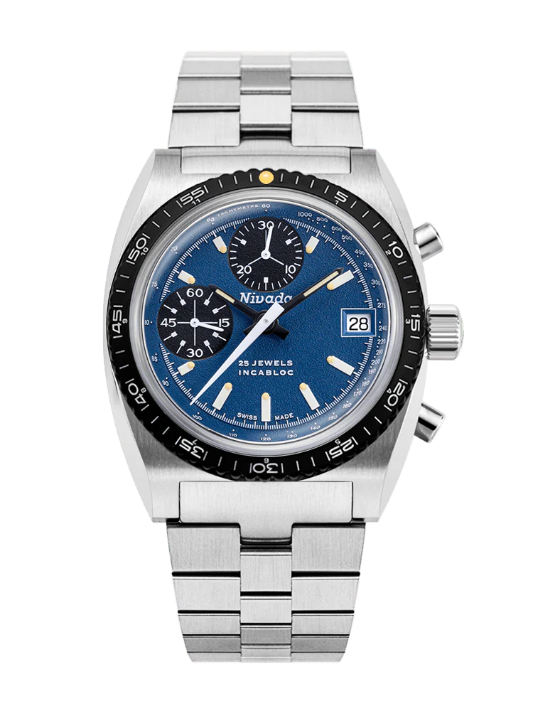 Autochron Blue, 3-link Bracelet