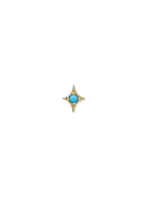 14 Karat Gothic Diamond Stud