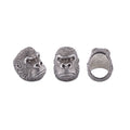 Grumpy Gorilla Ring, Sterling Silver