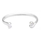 Silver Bone Bangle