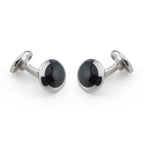 Silver Small Dome With Onyx