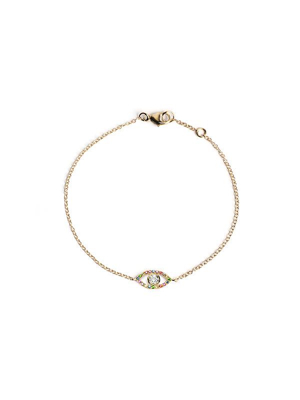 14 Karat Gold Classique Evil Eye Bracelet