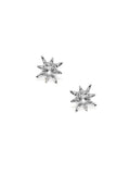 Silver Micro Aztec Starburst Studs