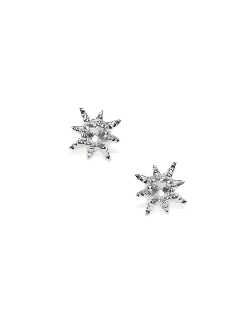 Silver Micro Aztec Starburst Studs