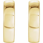 14 Karat Yellow Gold 9.5mm Huggie Earrings