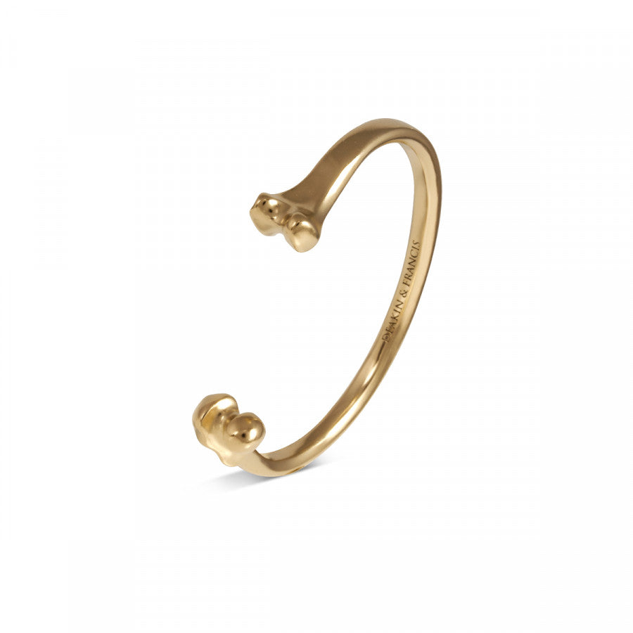 Fundamentals Bone Bangle (Gold Finish)