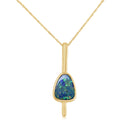 14 Karat Gold Boulder Opal Pendant