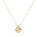 Tiny Holly Bead Necklace 18KT YG .07