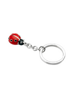 Silver Ladybug Key Ring