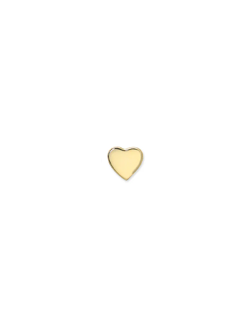 14Y Love Letter Heart Stud