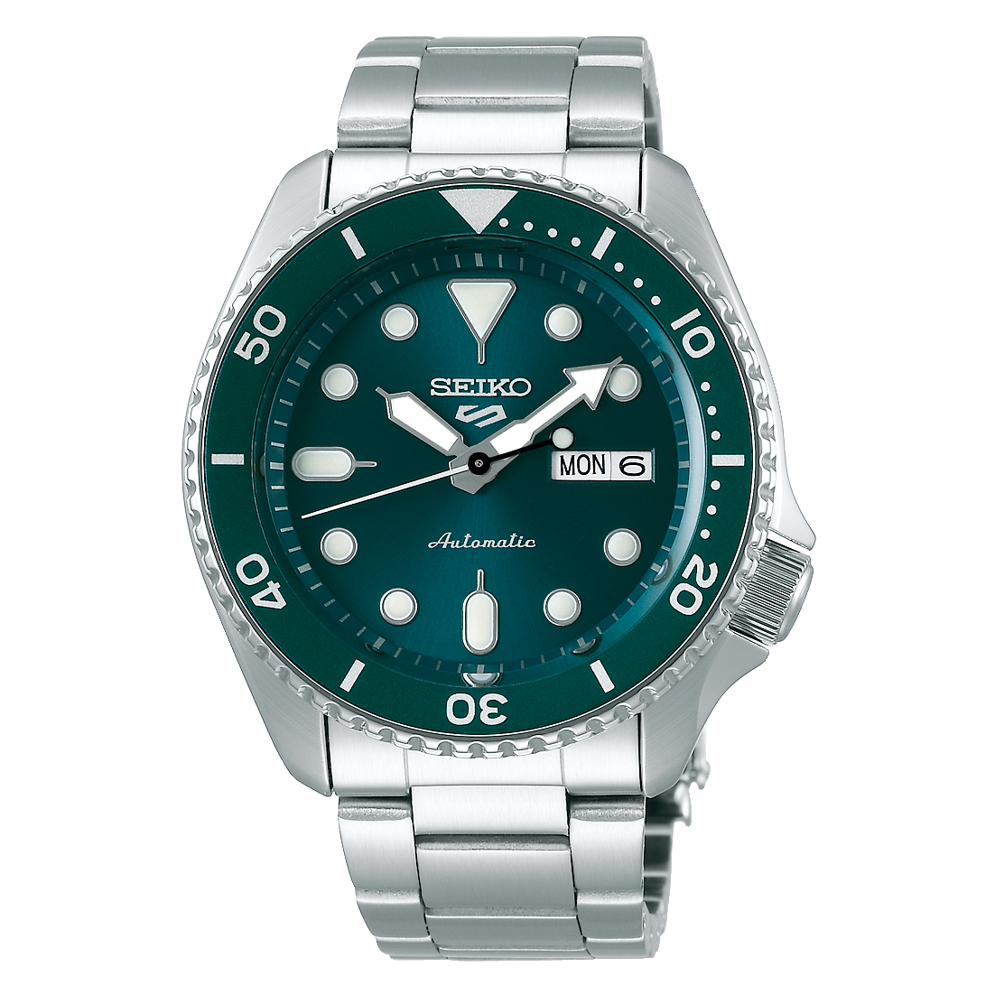 Seiko 5 Sport Turquoise Dial Metal Bracelet