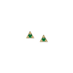14Y Cleo Triangle Stud 2mm