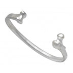 Silver Bone Bangle