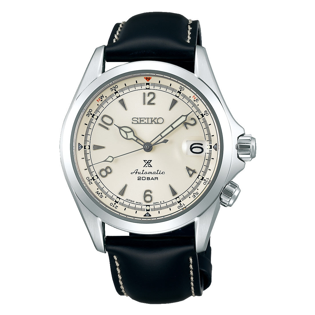 Prospex "Alpinist" White Dial, Leather Strap
