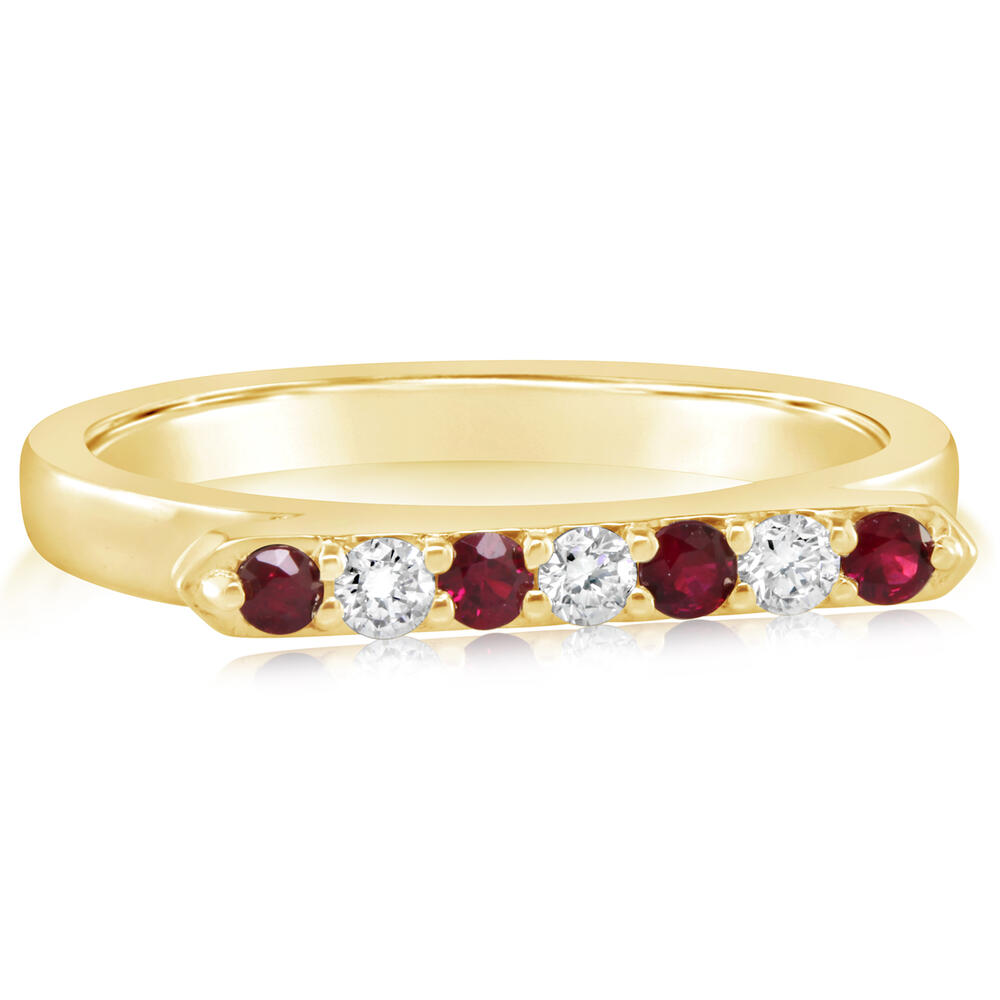 14 Karat Ruby and Diamond Ring