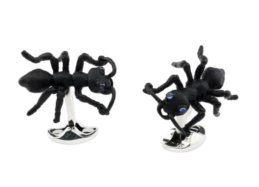 Blackened Silver Jungle Ant Cufflinks