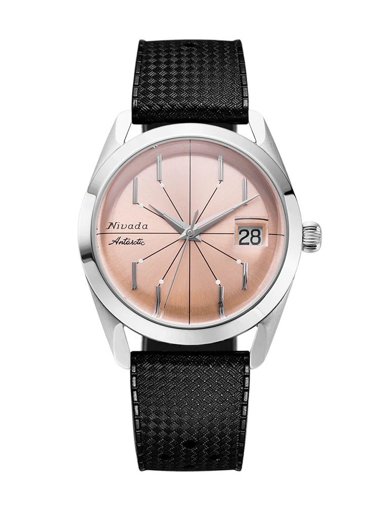 Antarctic Spider 38 Date, Salmon Dial