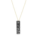 Burnish Set Holly Pendant 18KT & Silver .35