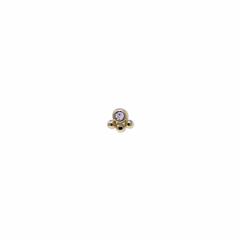 14 Karat Mel Soldera Phanie Diamond Stud