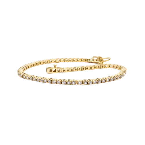14 Karat White Gold Diamond Tennis Bracelet (3 points each)