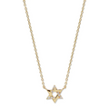 14 Karat Love Letter Pave Star of David Necklace