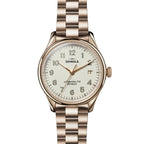 The Vinton 38mm, Matt Ivory Dial, RG PVD